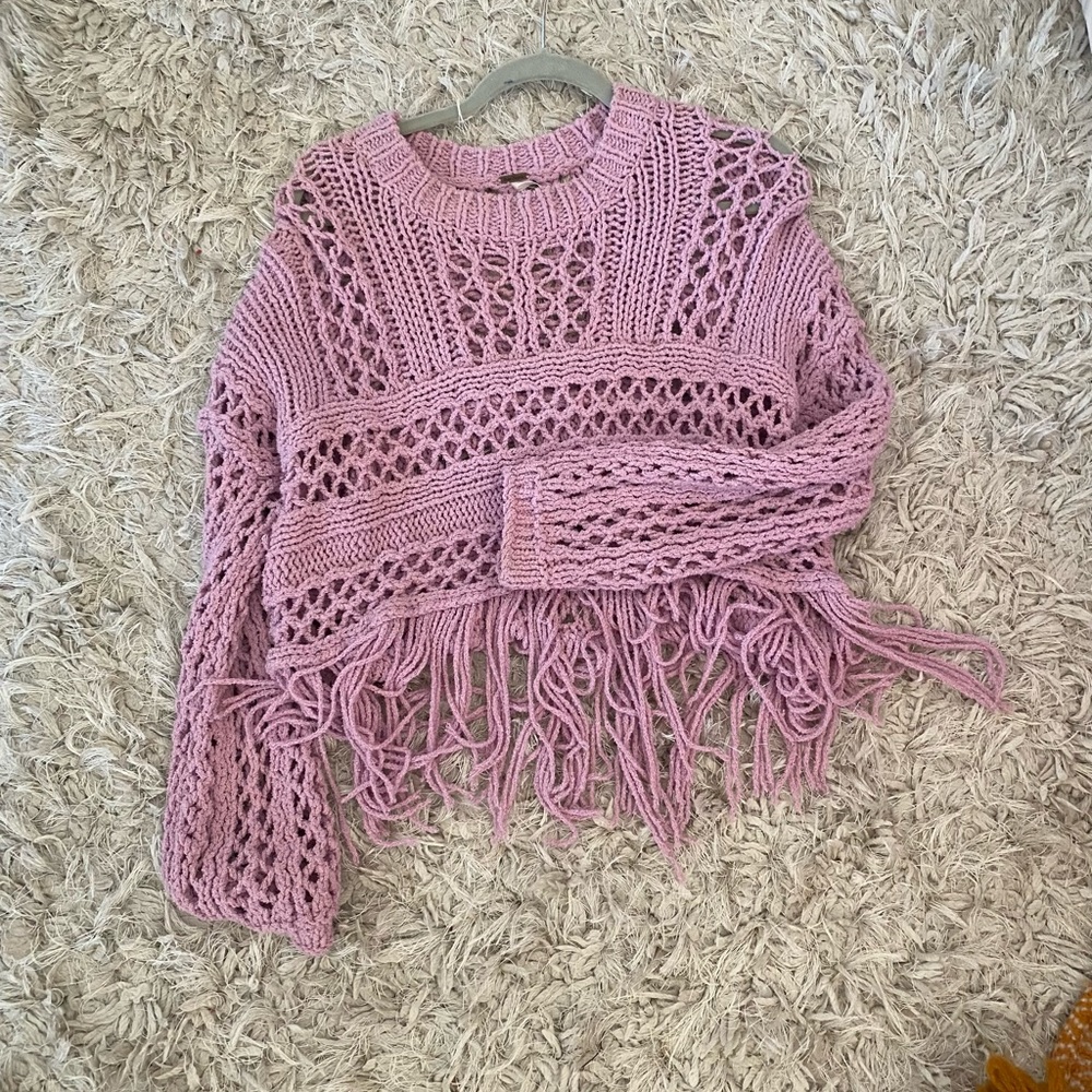 Free People Purple Sweater XS